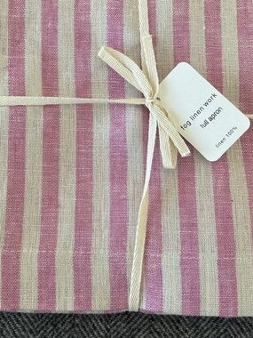 NWT, FOG LINEN WORK, 100% LINEN FULL APRON